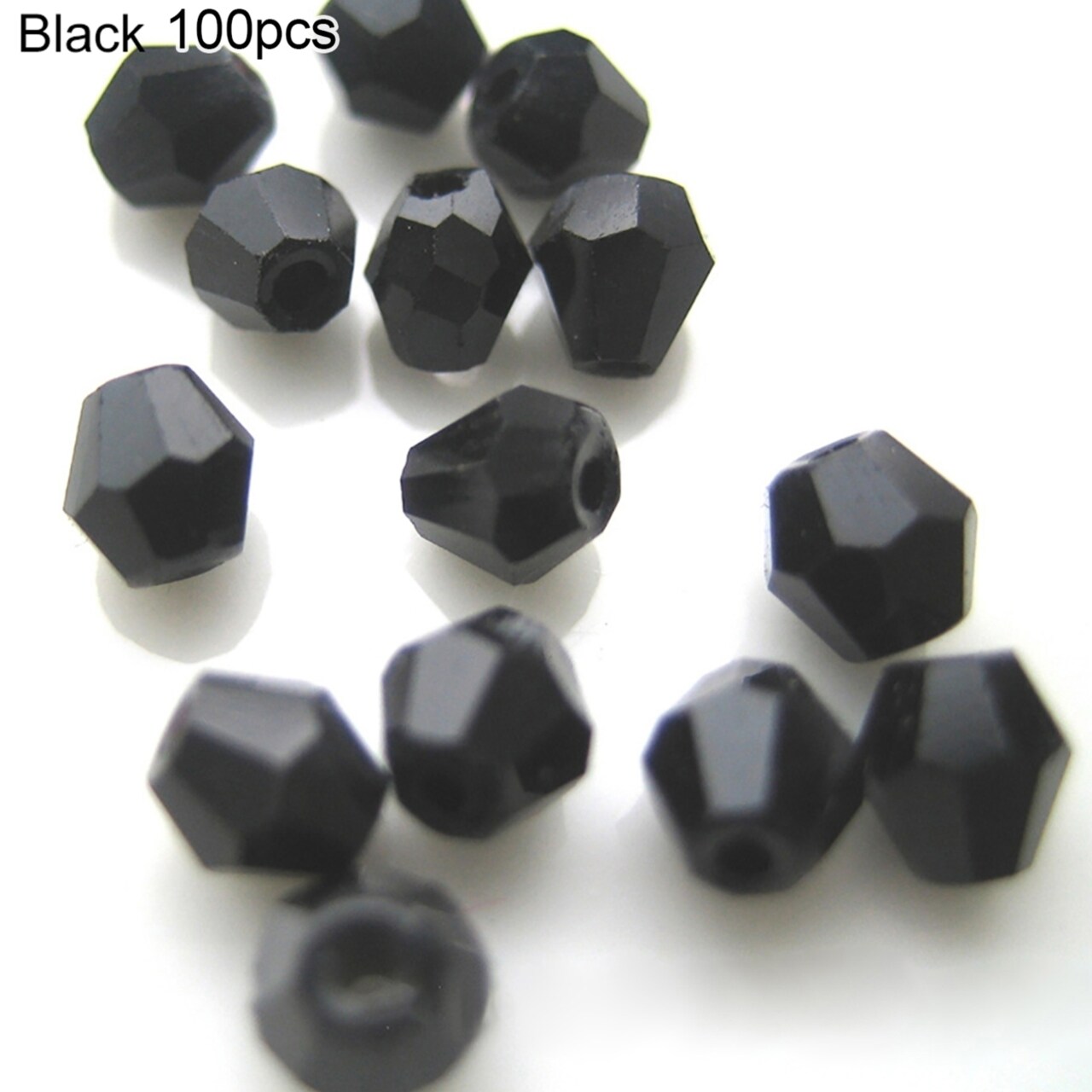 100 Pcs 4Mm Loose Rhombus Beads For Necklace Bracelet Jewelry Bangle Diy Marking